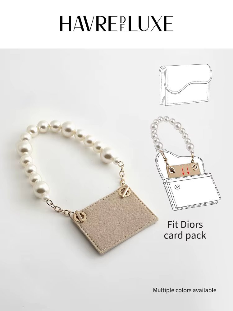Card Holder Of Women Transformation Pearl Short Chain DIY Bag Wallet Liner Crossbody Shoulder Strap Single-Purchase Accessories