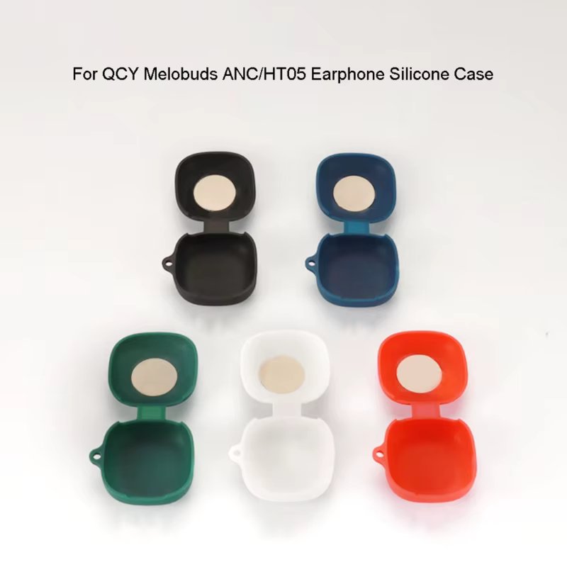 For QCY Melobuds ANC HT05 Earphone Cover Shockproof Anti-scratch Protective Sleeve Washable Housing Dustproof Case K1KF
