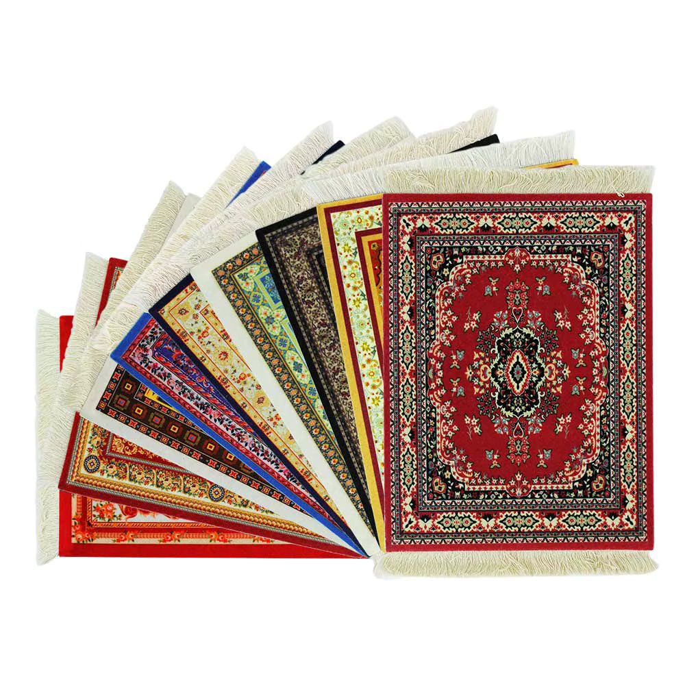 Mousepad Meal Mat Persian Carpet Style Rubber Anti-slip Durable Printing Rectangle Gaming Mouse Pads Coaster