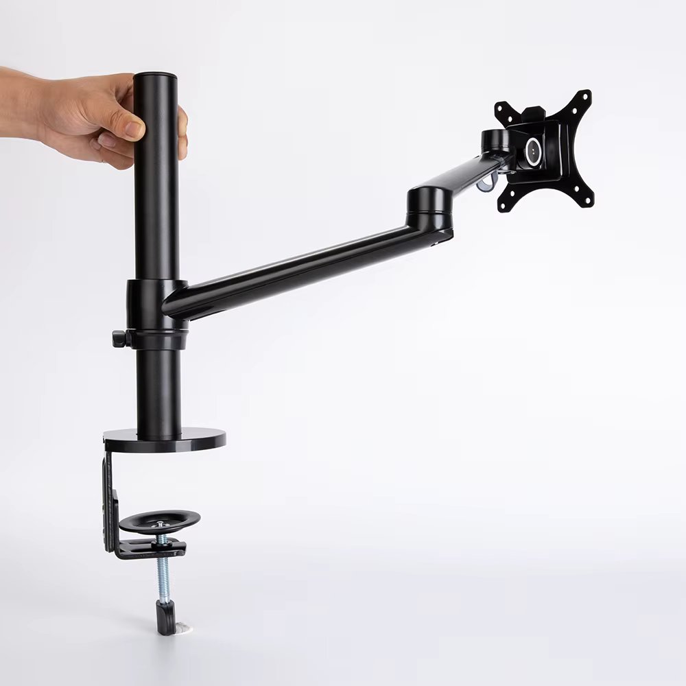 Huion Desktop Monitor Holder ST410 Single Arm Display Mount Bracket Height Adjustable Support Fit Under 32" Load-bearing 0-8kg