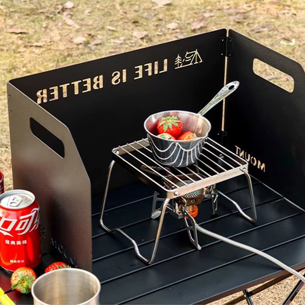 Bare Lake Camping Burner Wind-Acored Sea Gridley Screen