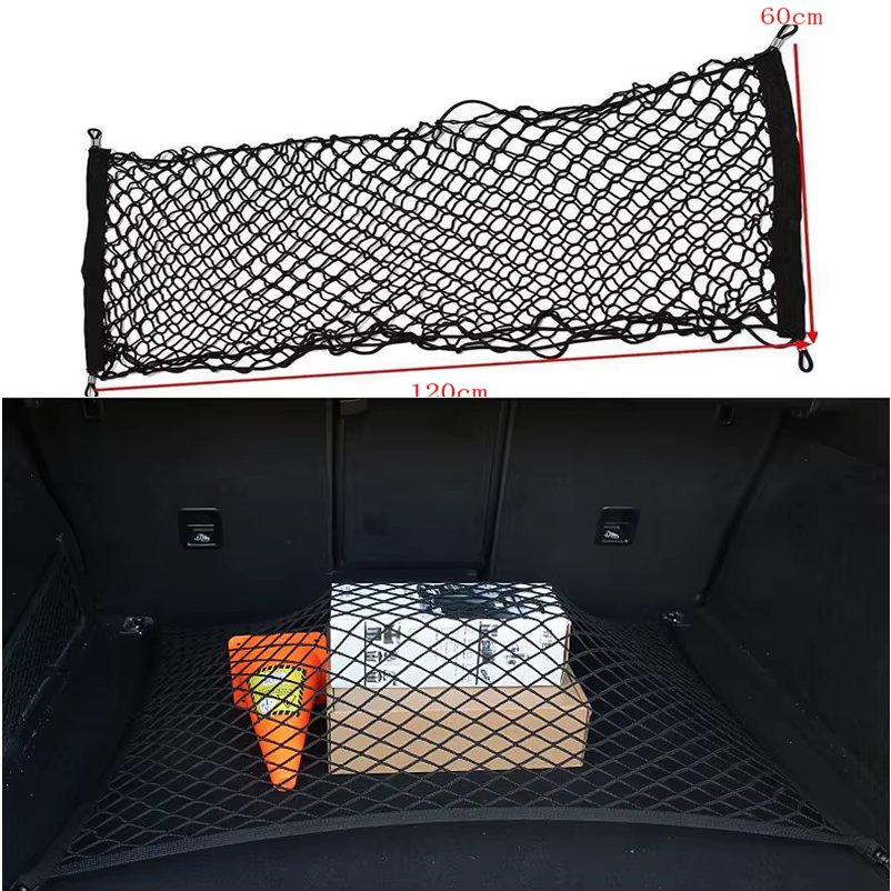 120*60 cm Car-styling Boot String Mesh Elastic Nylon Rear Back Cargo Trunk Storage Organizer Luggage Net Holder Auto Accessory