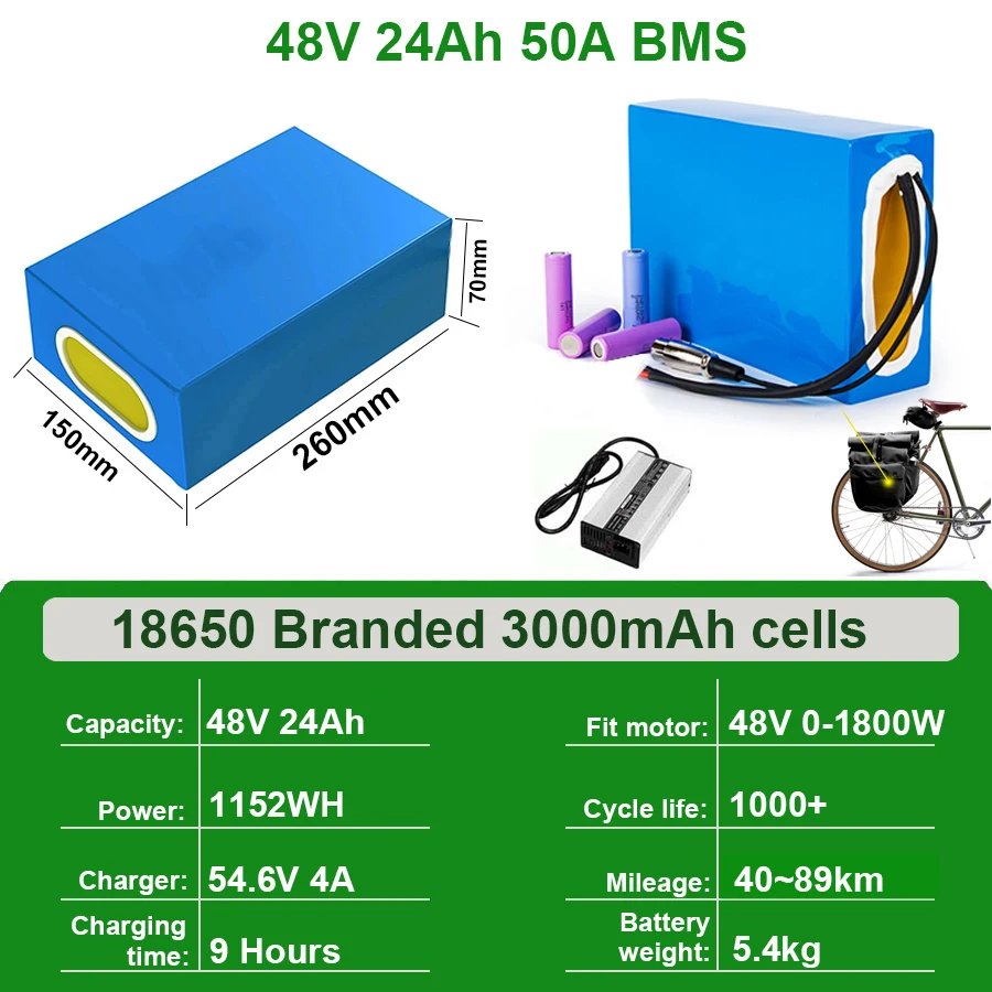 48V24Ah 50A BMS