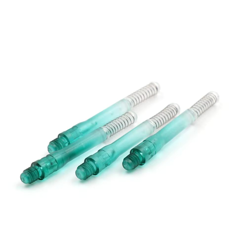 CUESOUL 4 pcs TERO AK7 Dart Shafts Built-in Spring Telescopic for Steel Tip Darts and Soft Tip Darts