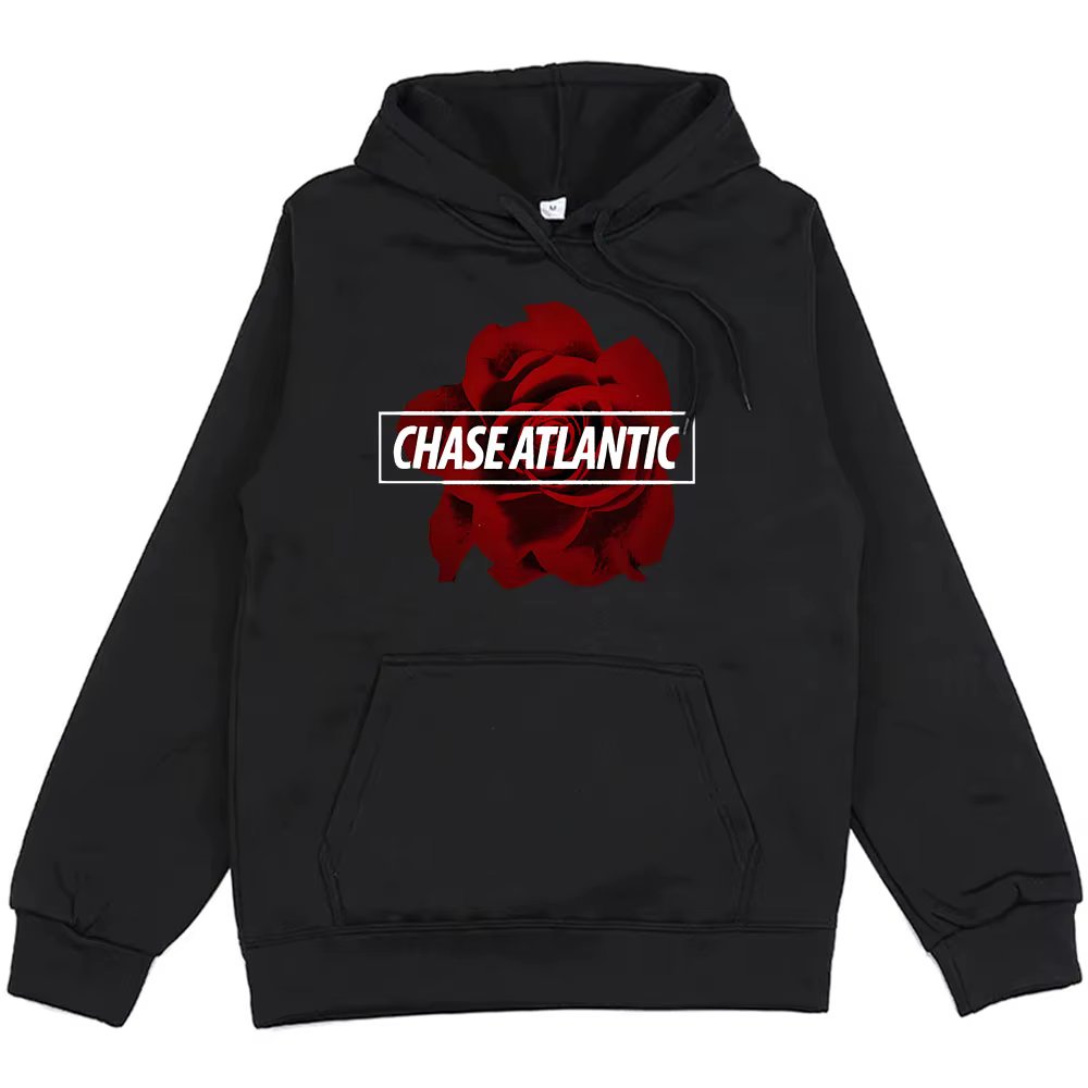 R&B Chase Atlantic Hoodies Rose Graphic Printing Sweatshirts Ropa Hombre Sudaderas Winter Long Sleeve Men/Women Pullovers Unisex