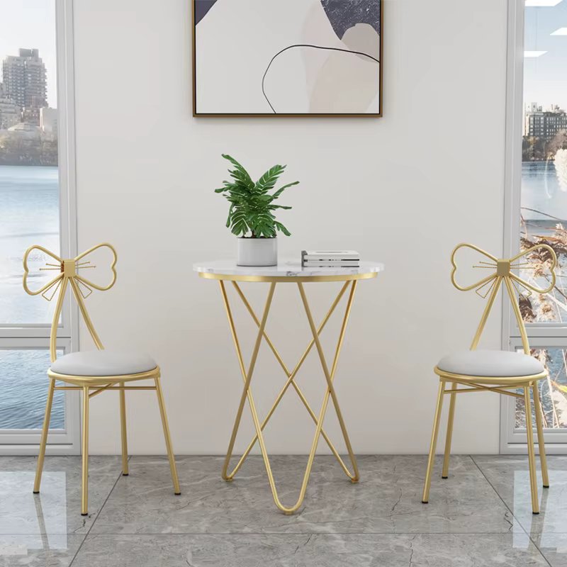 1PC, butterfly makeup chair with detachable backrest, manicure chair, small unit bedroom, girl dressing stool