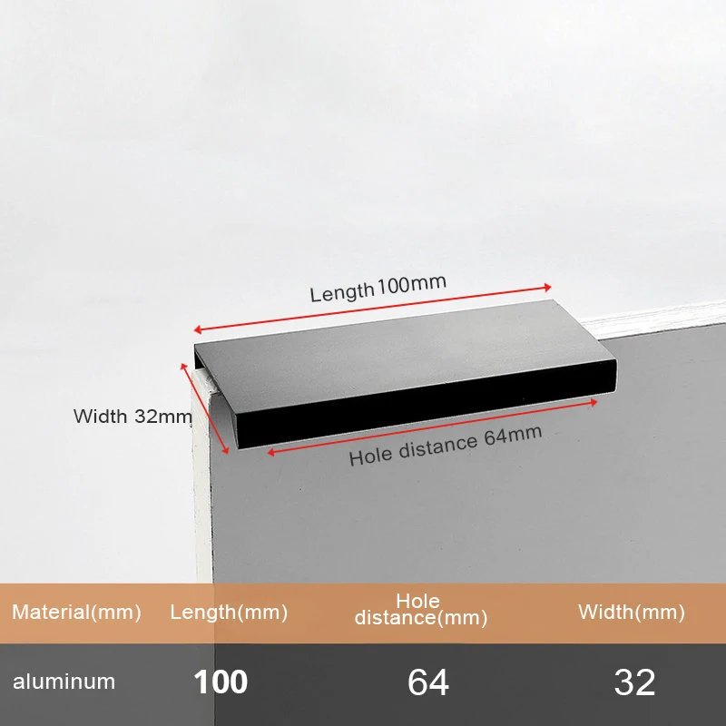 Black Length 100mm