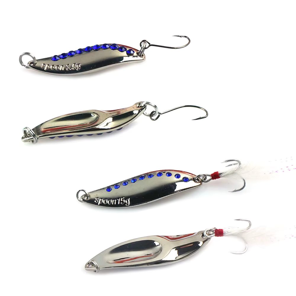 Crystal spoon water sea lure fishing spoon trout Mandarin bass