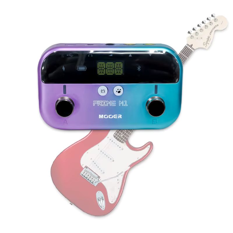 MOOER Guitar Pedal Prime M1 Effectors with 128 Guitar Effects Drum Machine Tuner LOOPER Support Bluetooth Built-in Battery