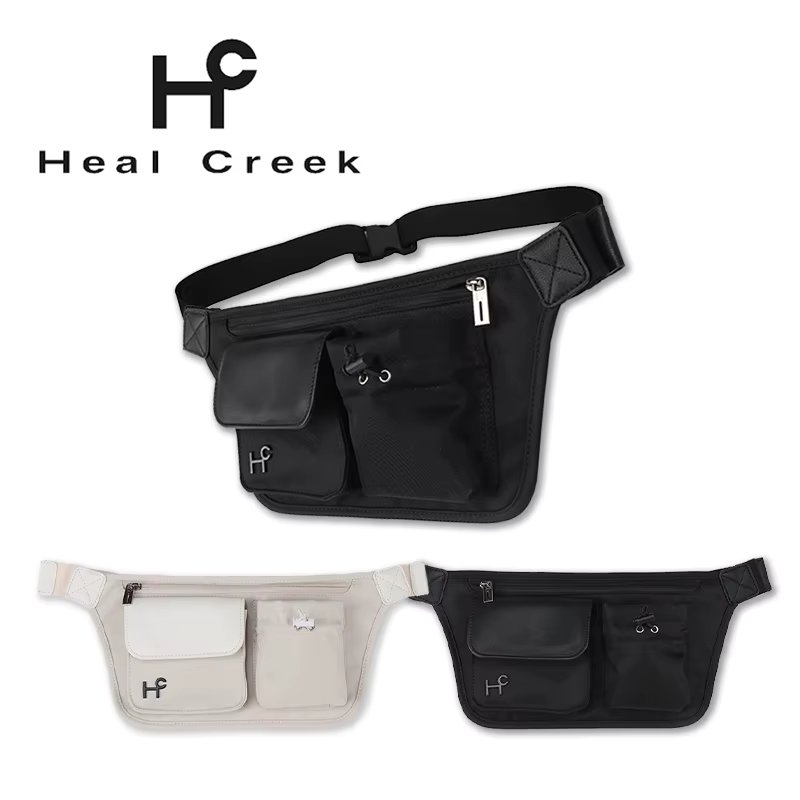Healcreek Hip Sack Golf Bag Pouch Hand Bag Belt Bag Large Capacity Waterproof Mini Zipper Portable Light Weight Hand bag