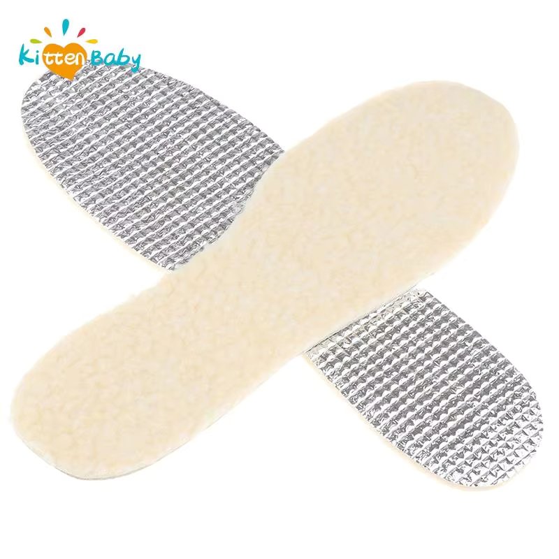Felt Aluminum Foil Insoles For Winter Warm Comfortable Deodorant Insert For Men Women Sole Summer Cool Waterproof Wool Shoe Pads