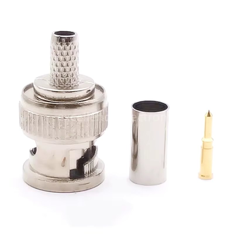 5/10/20/50 Sets 3-Piece BNC Male RG58 Plug Crimp Connectors