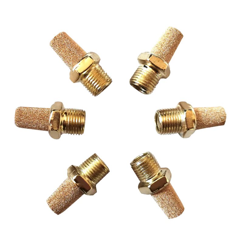 Five-Way Pneumatic Valve Silencer For Car Wheel Tyre Changer  Tire Bead Breaker Foot Padel Switch Muffler Fitting Parts