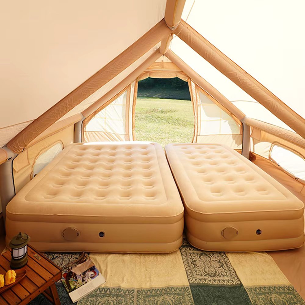 Europa air mattress 40cm premium portable air Badd built-in pump PVC fabric