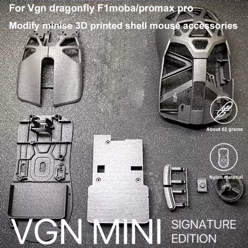 For vgn F1 moba/promax/pro series wireless mouse modification viper mini se 3d printing shell repair and replacement accessories