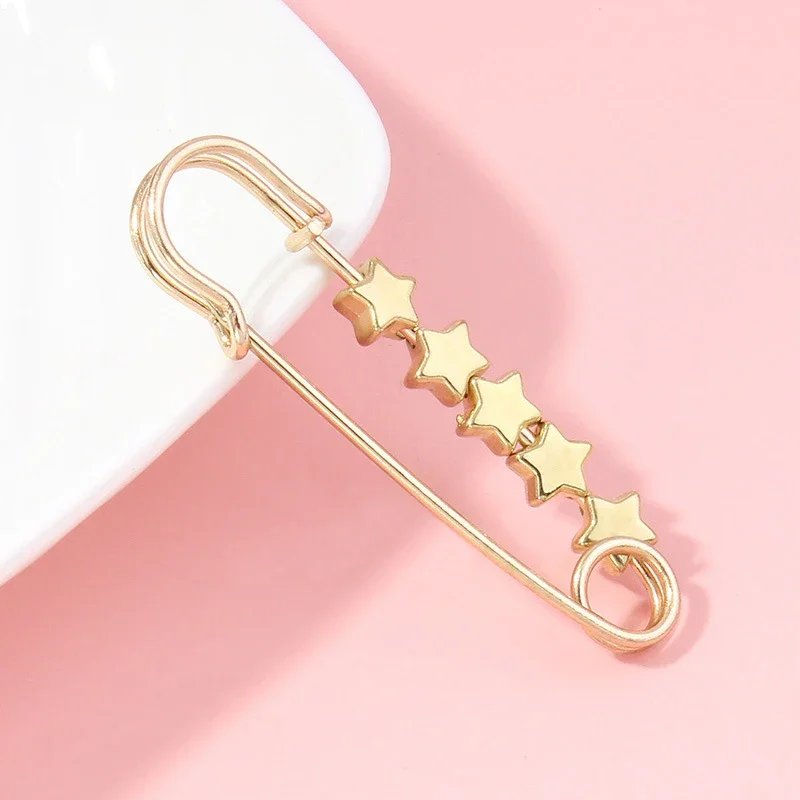 Adjustable Waist Tighting Pin Women Alloy Brooch Buckles Suit Vintage Trendy Jeans Fixed Suit Clothing Waist Clip Lady Jewelry