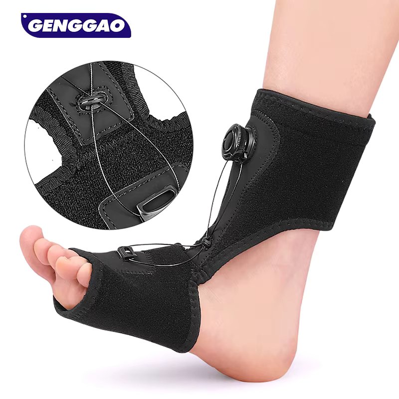 1PCS Plantar Fasciitis Night Splint, Drop Foot Orthopedic Brace Adjustable Rotating Knob Sleep Support