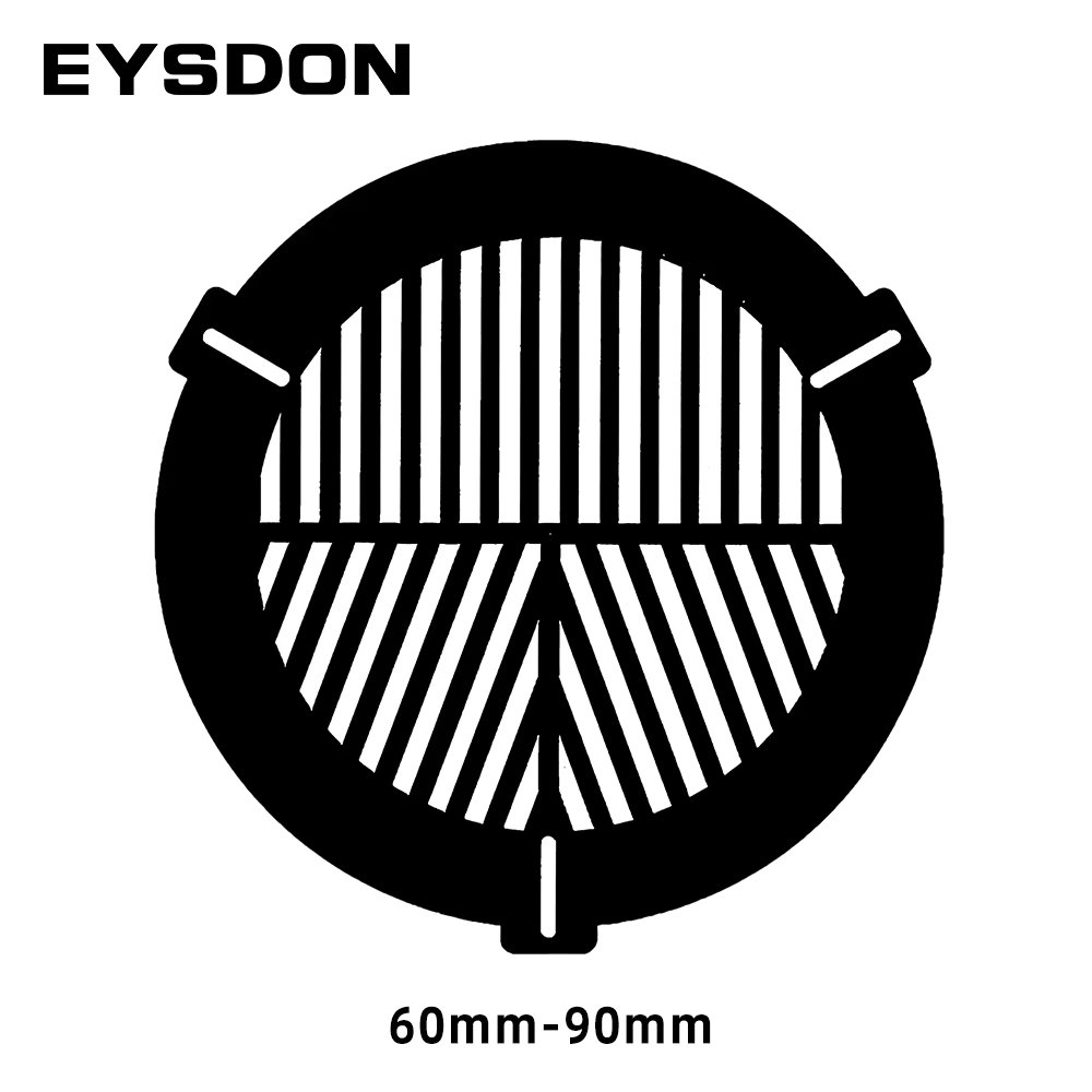EYSDON Bahtinov Mask Focusing Mask Fish Bone Plate Focus Slides for Telescopes