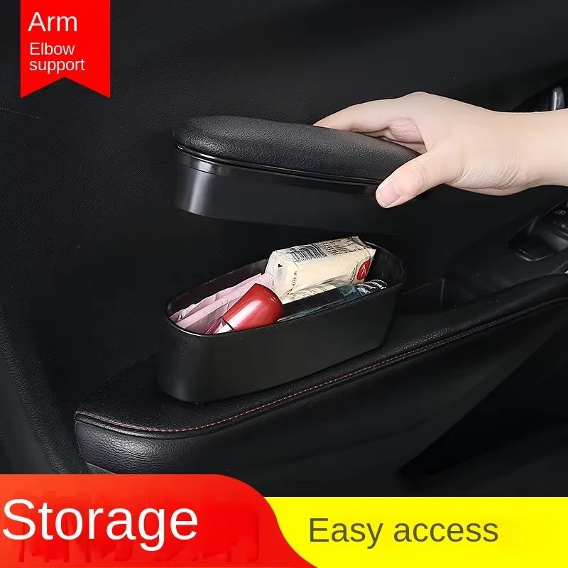 car left and right armrest door storage box car interior lift universal armrest armrest pad extend seat  support arm height adju