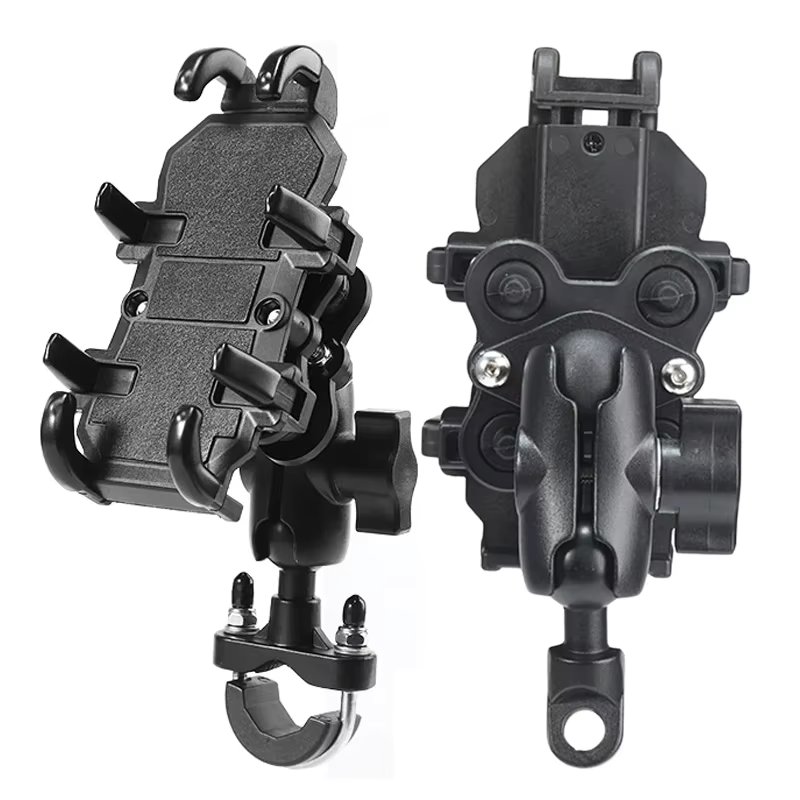 Motorcycle shock-absorbing shock-proof mobile phone holder electric vehicle riding smart phone with shock absorber shock-proof
