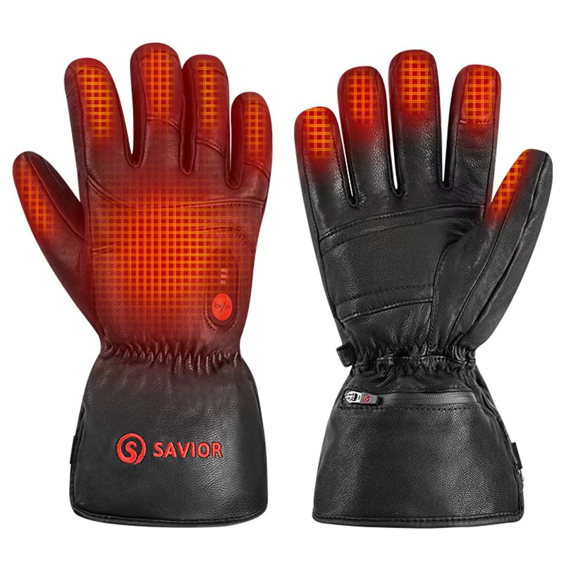 Motorcycle Winter Warm Heated Gloves Heated Gloves Skiing Warm Touch Screen Waterproof Heated Rechargeable Gloves