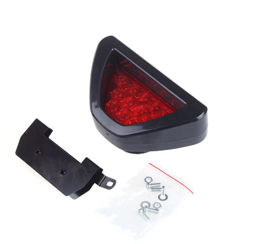 Universal Led brake higt lights Sporty F1 Style Triangle car styling LED Rear Stop Brake Light RED MOTO