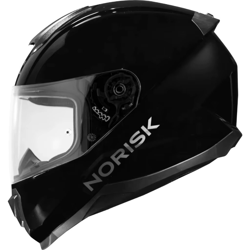 Norisk Razor Monocolor Solid Black Black Moto Helmet