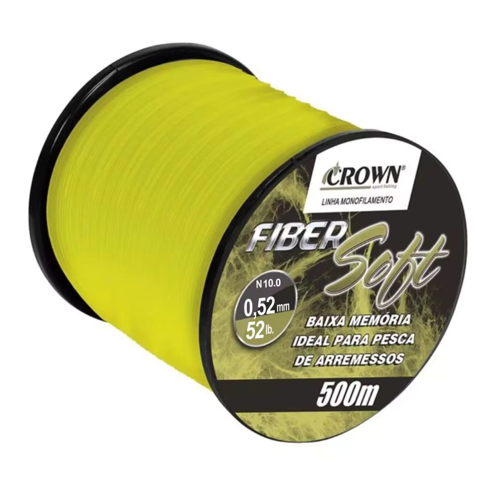 0,52mm Yellow Crown Fiber Soft Line-52 lbs 500m