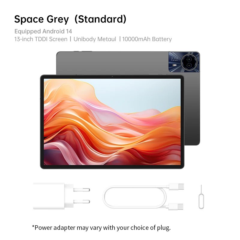 Teclast T65 Max Tablets 13" FHD Display MediaTek G99 8GB RAM 256GB ROM 10000mAh Battery  Android 14  Widevine L1 Global Version