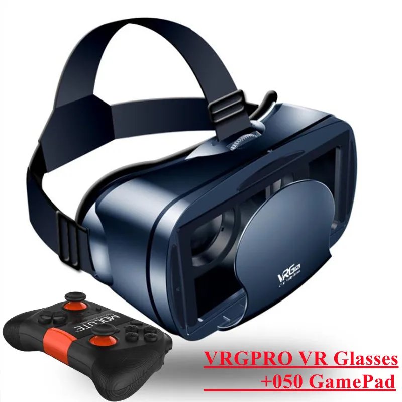 Virtual Reality VR Glasses IMAX Huge Screen Movie 3D Glasses Google Cardboard Box VR Helmet for 5-7" Phone,Support Game Joystick