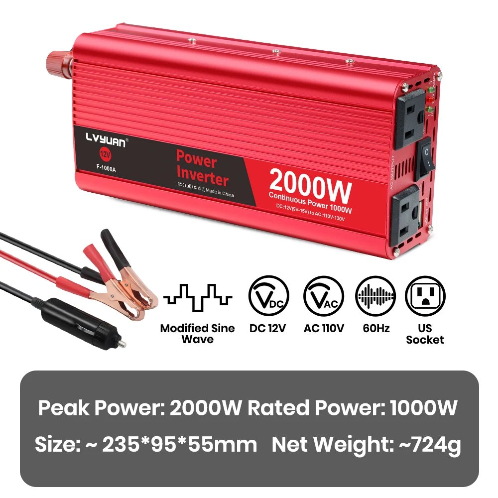 2000W-12V-110V-60hz
