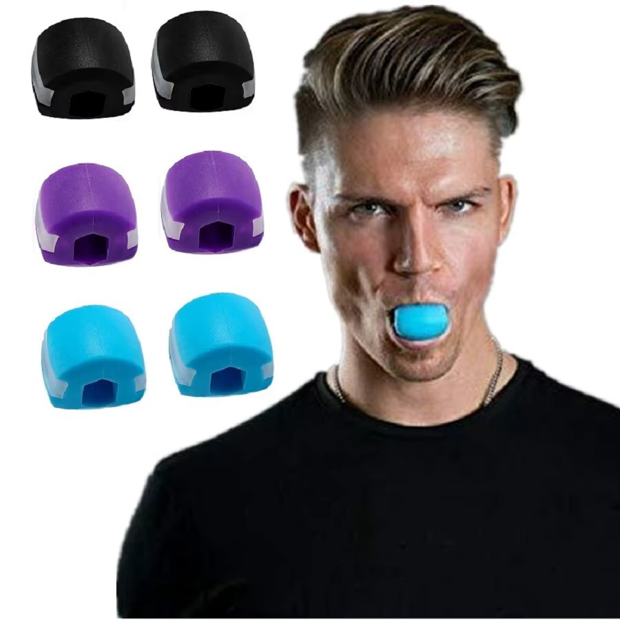 Silica Gel Face Fitness Ball Jaw Exerciser Facial Toner Reduce Double Chin Relax Ball Gym Fitness Training Jawline Simulator