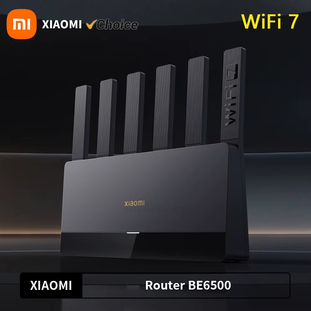 Xiaomi Router BE6500 Quad Nucleus Wifi7 6500Mbps 2.5G Ethernet Port Dual Frequency 2.4/5GHz 6 Independent Signal Amplifiers Mesh