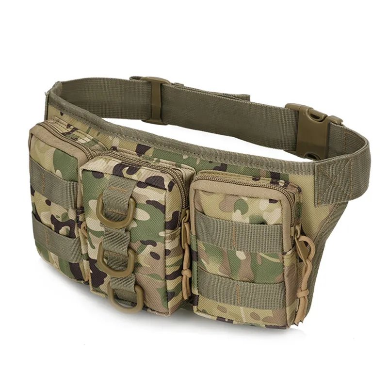 Waterproof Oxford Men Fanny Pack Tactical Military Army Waist Bag Hiking Outdoor Camping Shoulder Bum Belt Bum Sport Chest Bags