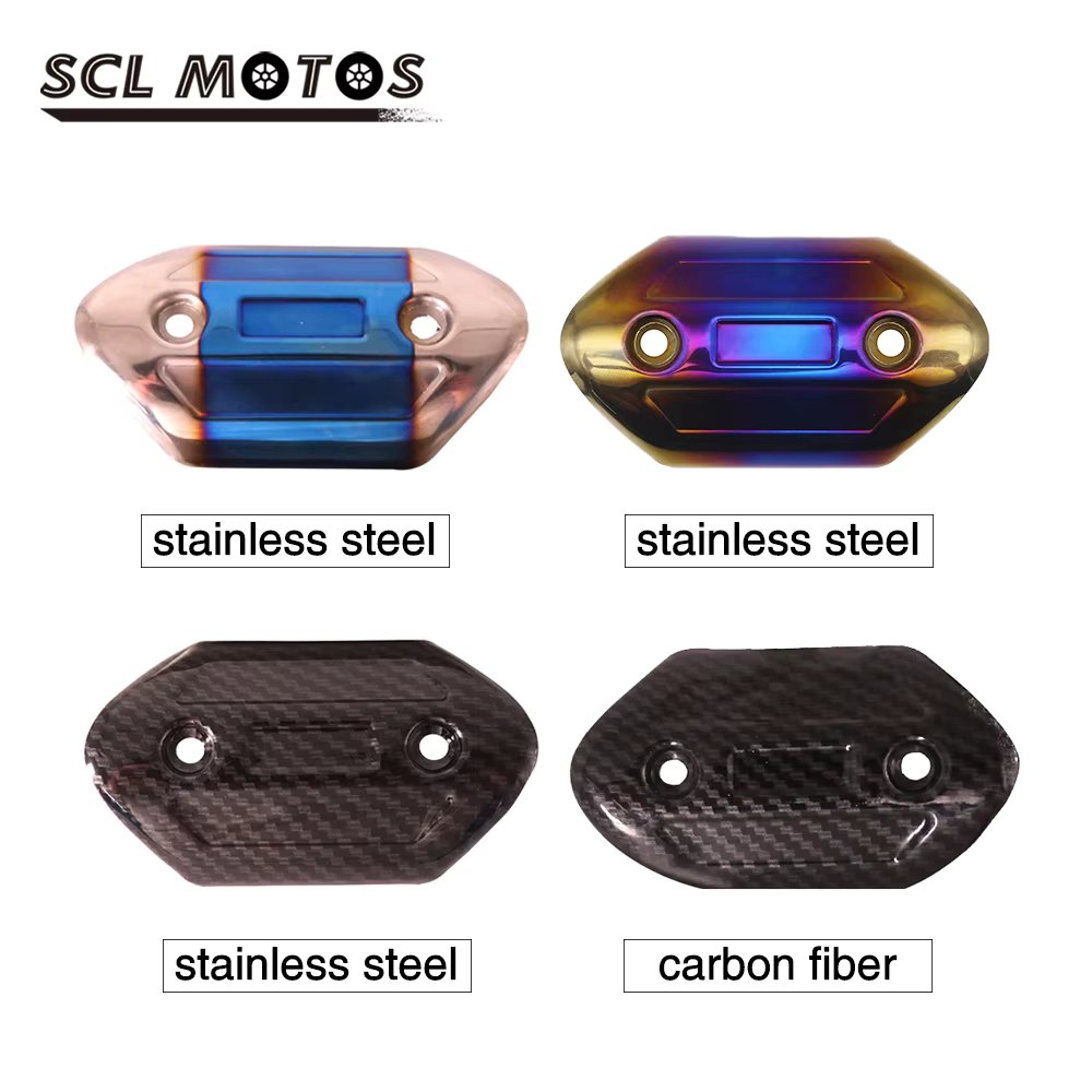 SCL MOTOS 38-57mm Motorcycle Exhaust Muffler Pipe Link Pipe Protector Heat Shield Cover Guard Heat Shield Anti-scalding Cover