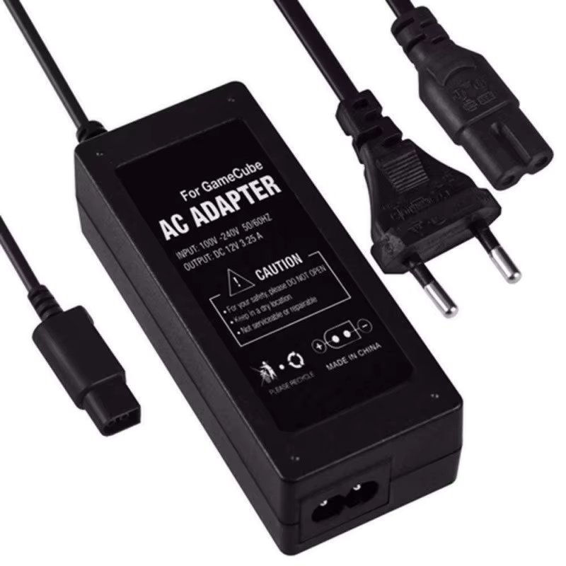 Power Supply Ac/Dc Adapter Lead For Nintendo Gamecube Eu Plug