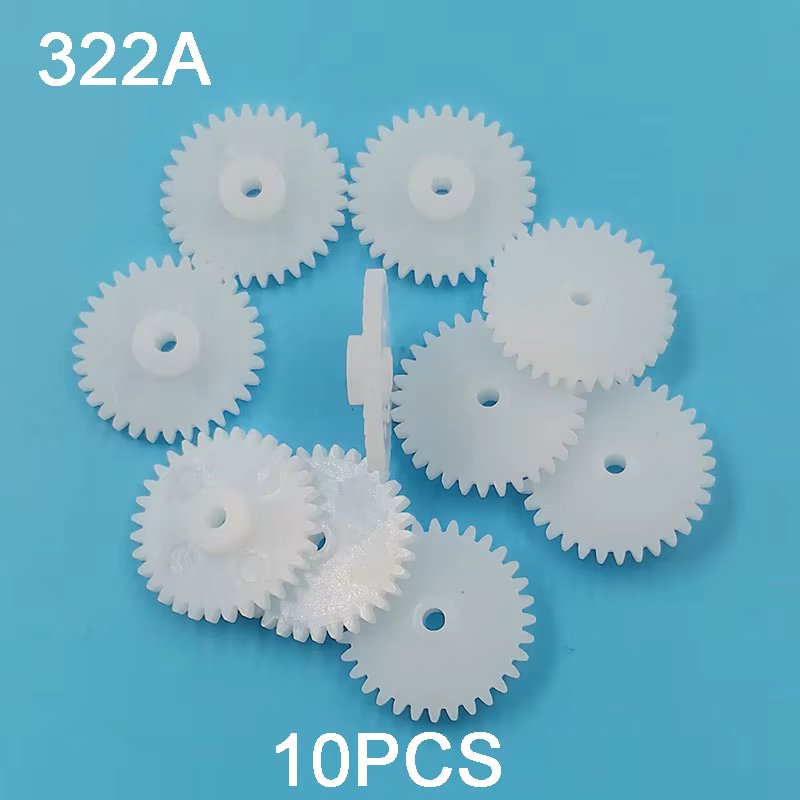 322A 0.5M Pinion 17mm Diameter 32 Teeth Plastic Gear 1.95mm Hole Motor Toy Accessories 10PCS/LOT