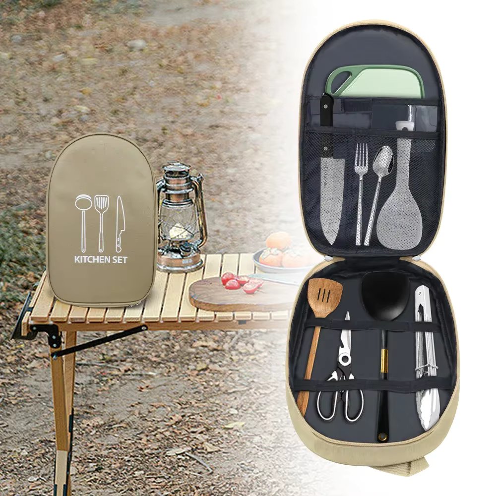 Cookware Portable Storage Bag Outdoor Camping Kitchenware Portable Bag Tableware Picnic Supplies Camping Tool Storage Bag