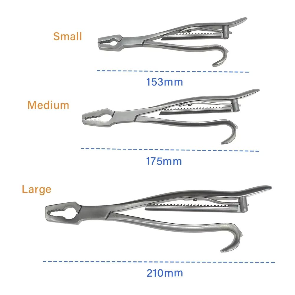 Mini KERN Bone Holding Forceps Serrated Jaws Spinlock Veterinary Orthopedic Surgical Instruments