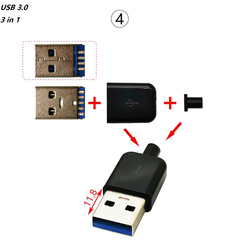 USB 3.0 3in1 Black
