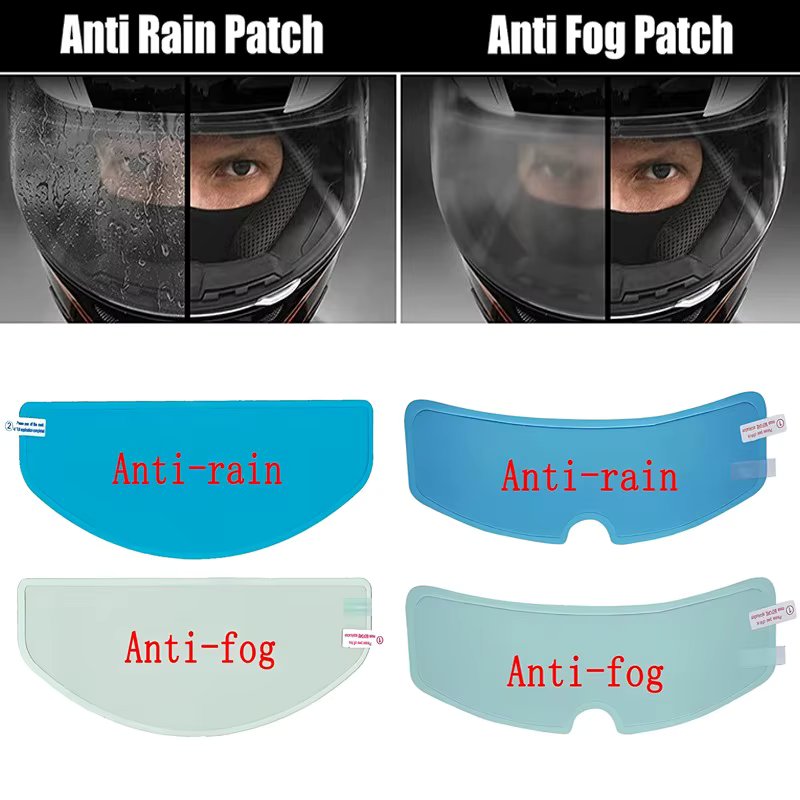Motorcycle Helmet Clear Rainproof/Anti-fog Film Helmet Lens Durable Nano Coating Sticker Safety Driving Moto Helmet Accessories