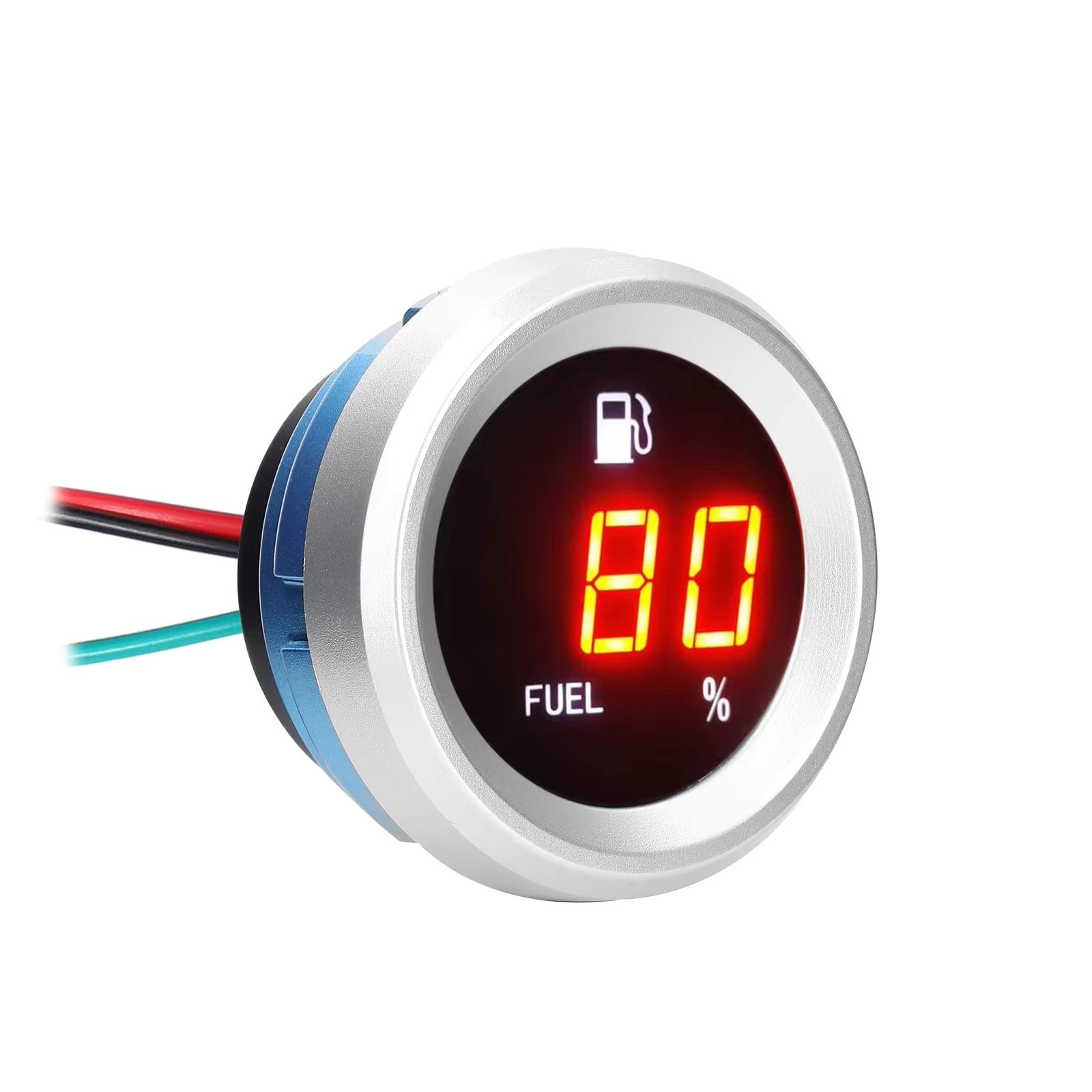 Digital Fuel Level Gauge with Flashing Alarm Car Fuel Level Meter 9-35V Fuel Level Tester for Auto Motorcycle