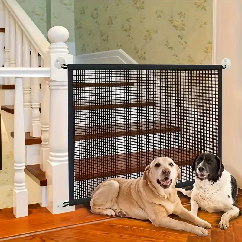 Foldable Dog Barrier Isolation Fence Foldable Indoor Dog Gate Puppy Safety Fence Dog Gate for The House Doorway Stairs