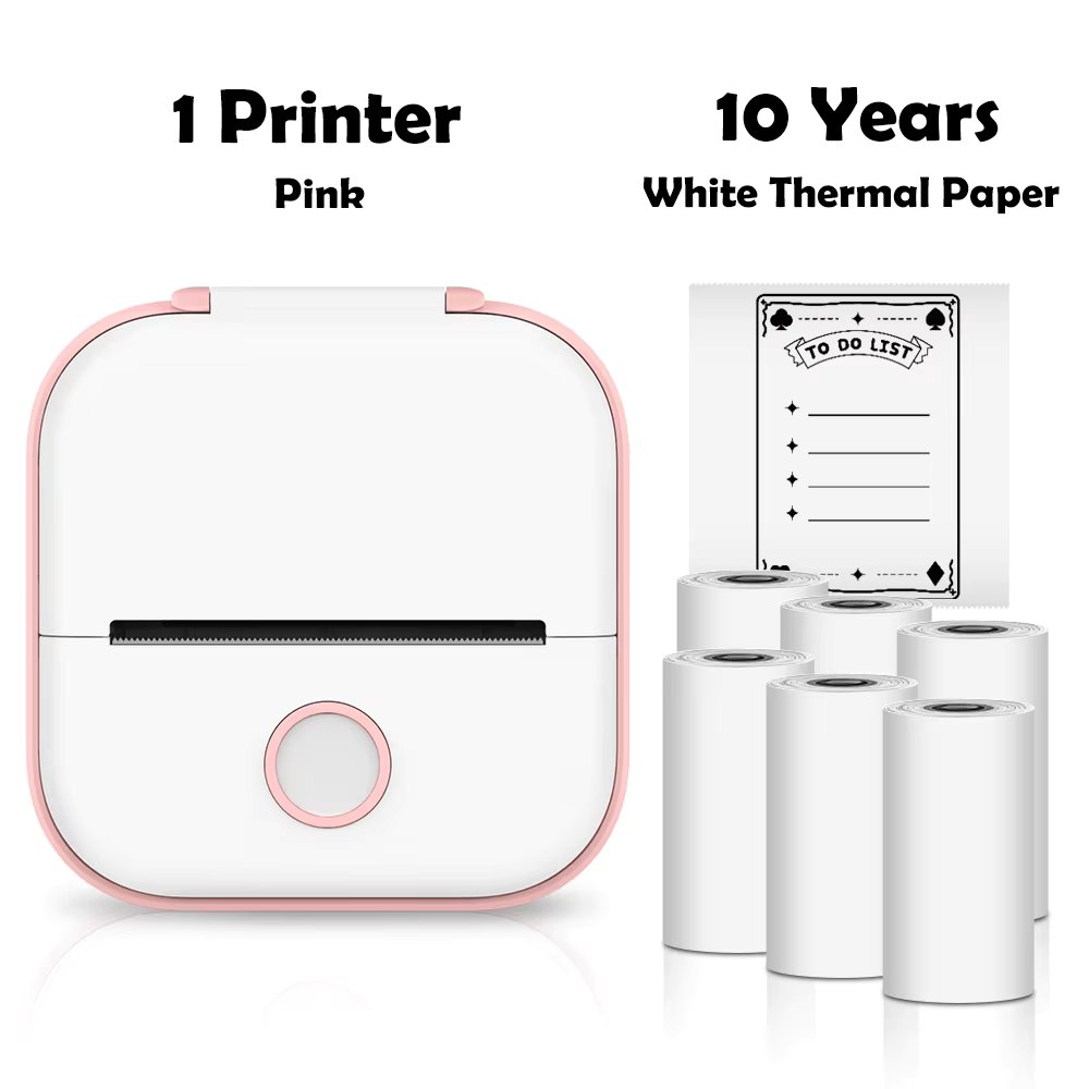 Pink with 6 Paper