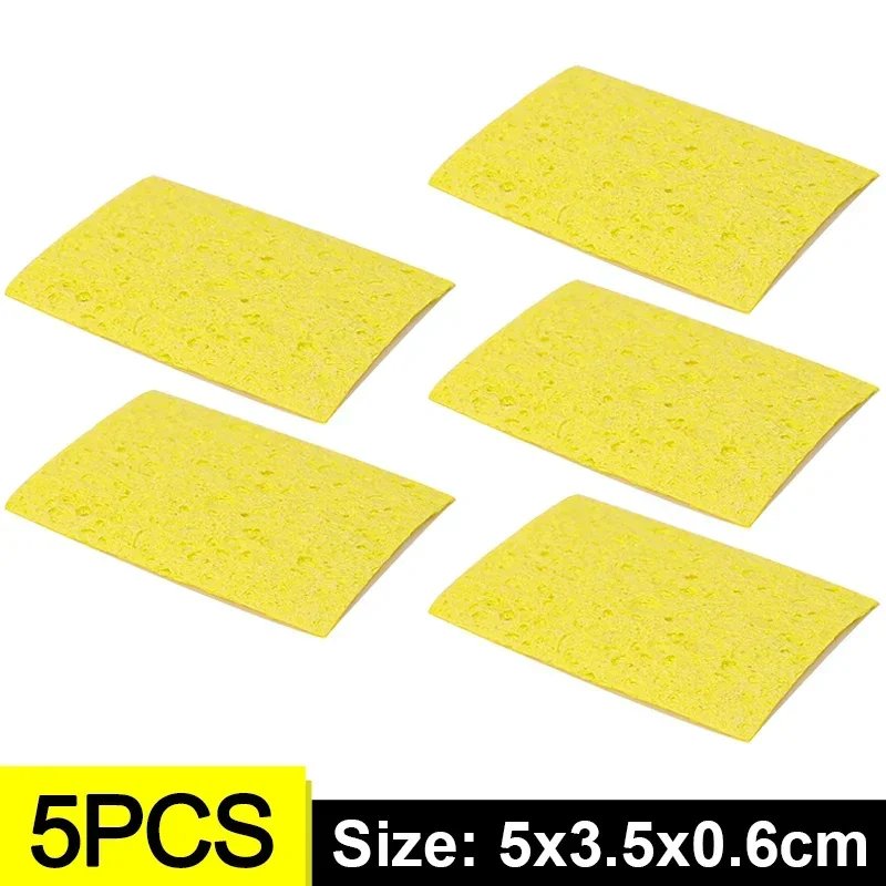 Soldering Iron Yellow Sponge Solder Tip Cleaning Sponges Cleaner Pads Soldering Accessories For Enduring Electric Welding Tools