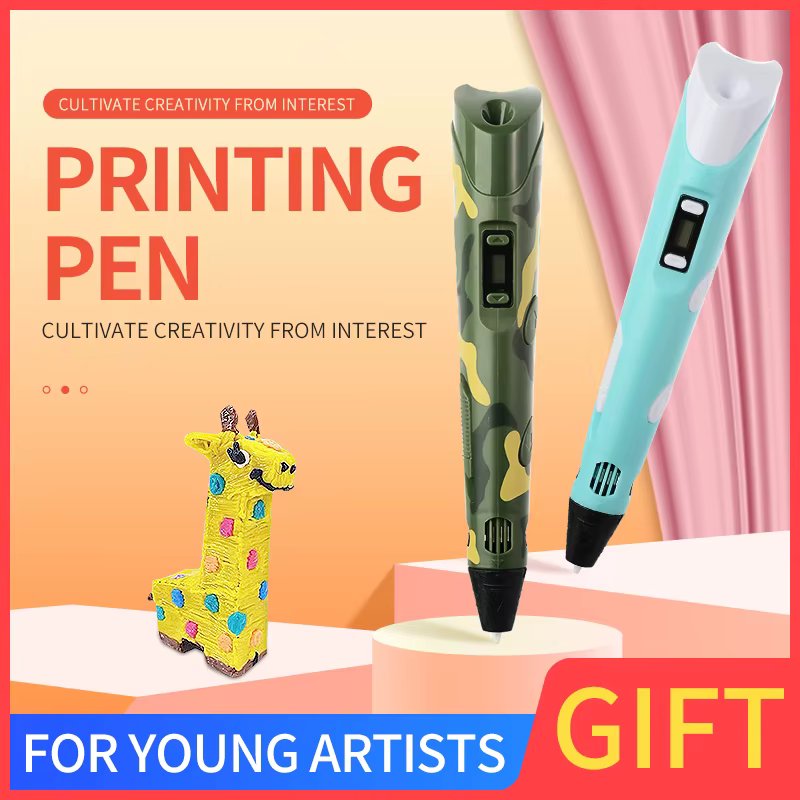 3D Pens for Kids Girls Christmas Birthday Gift 3D Drawing Printing Pen with LCD Screen Compatible PLA Filament Toys for Children