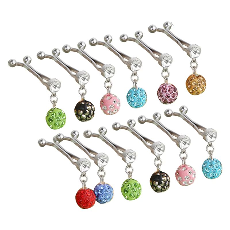 12Pcs Muslim Hijab Scarf Metal U Clips Water Drop Crystal Pendant Islamic Headscarf Shawl Ethnic Abaya Safey Brooch Pins T8NB