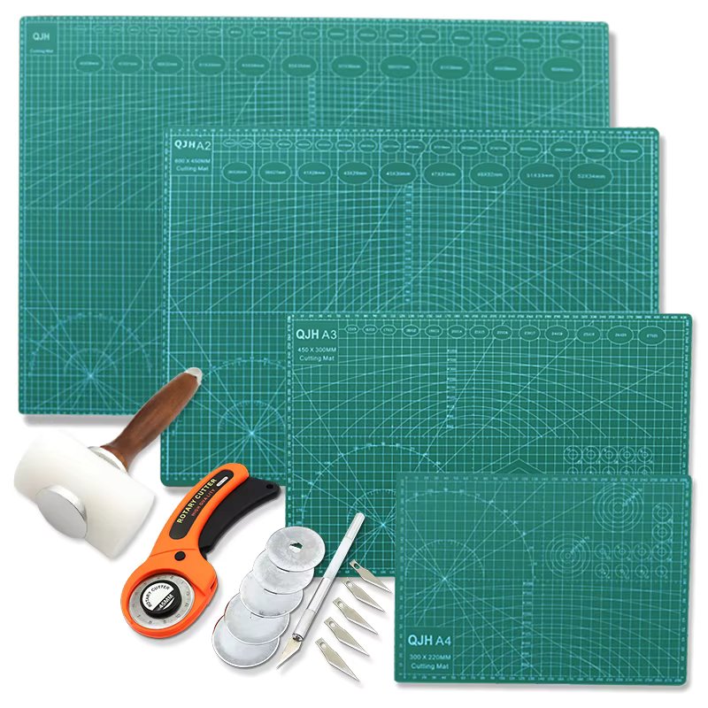 A1A2A3A4 PVC Cutting Mat DIY Leather Craft Tool Double-Sided Self-Healing Mat Bottom Plate Cutting Patchwork Sewing Tool Set