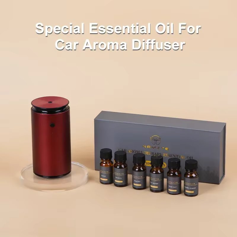 Car Air Freshener USB Rechargeable, Free 60ML Essential Oil Box Aroma Diffuser Perfume Flavoring for Cars Flat Operation 30m³