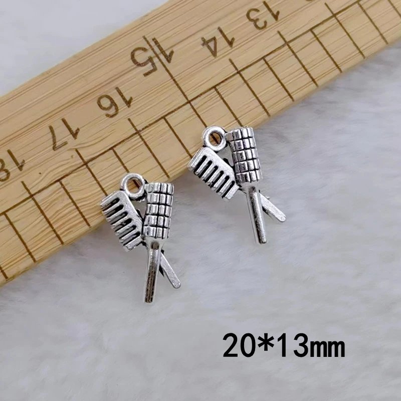 10PCS 26x20mm Charm Hair Dryer Color Enamel Alloy Barber Accessories Pendant Antique Jewelry Making DIY Handmade Accessories